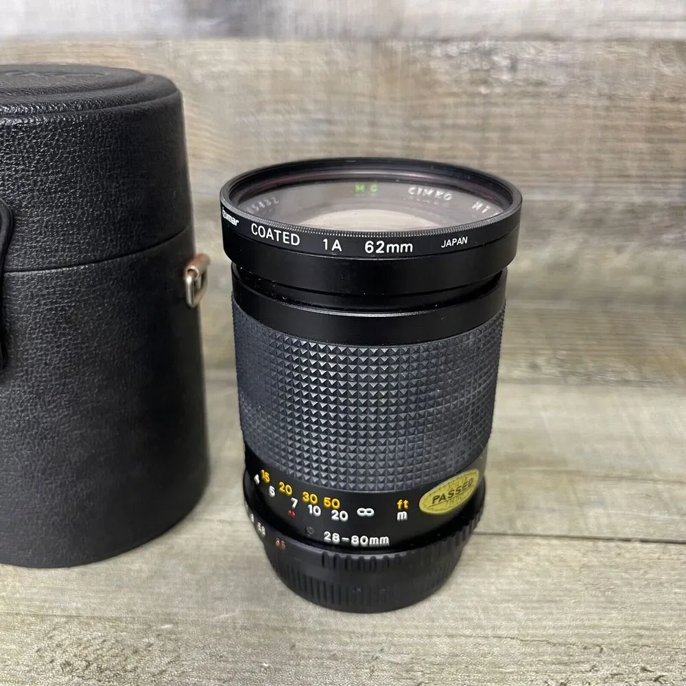 Vivitar C1MKO Mt Series 28-80mm Camera Lens Untested As Is